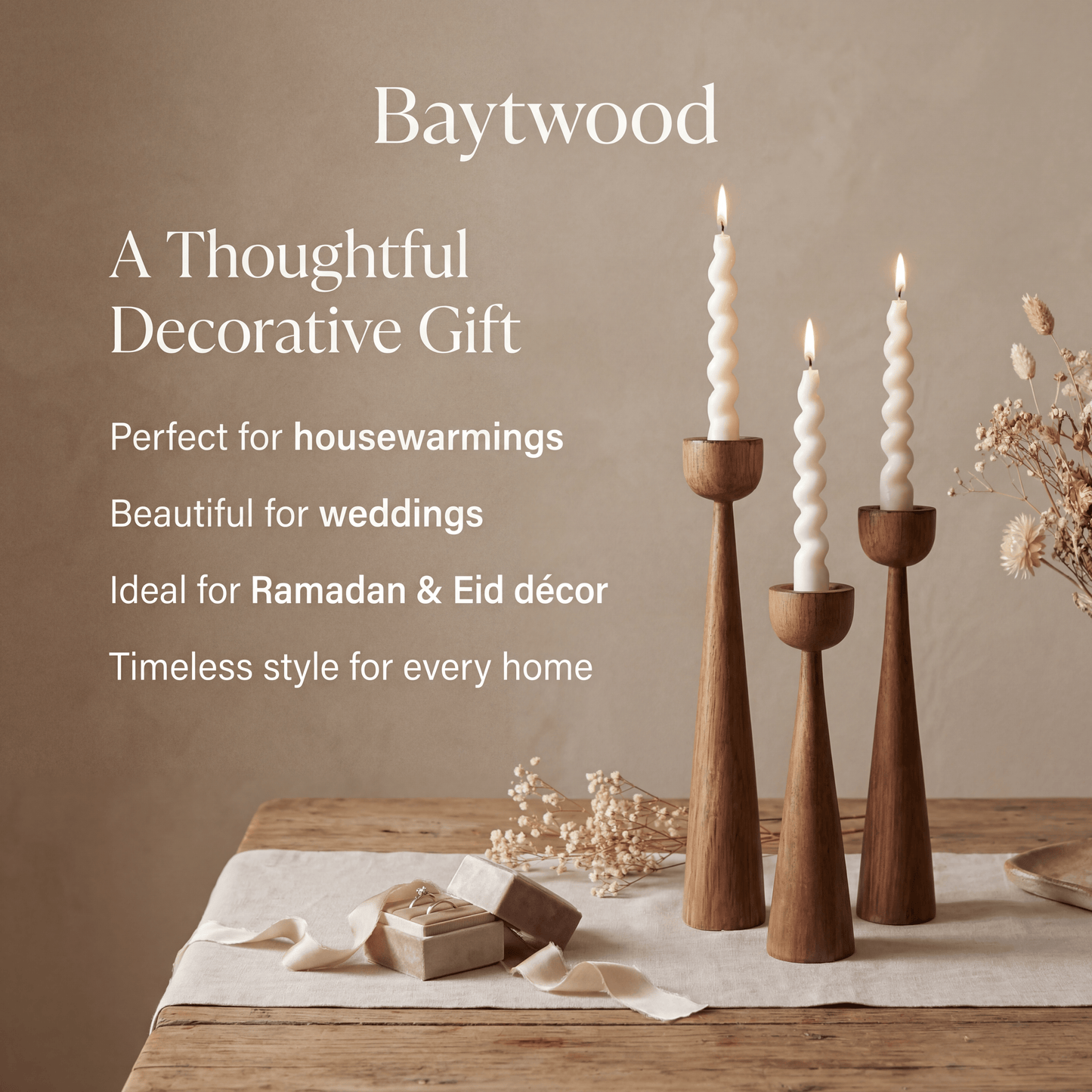 Luma 3-Piece Candle Holder Set