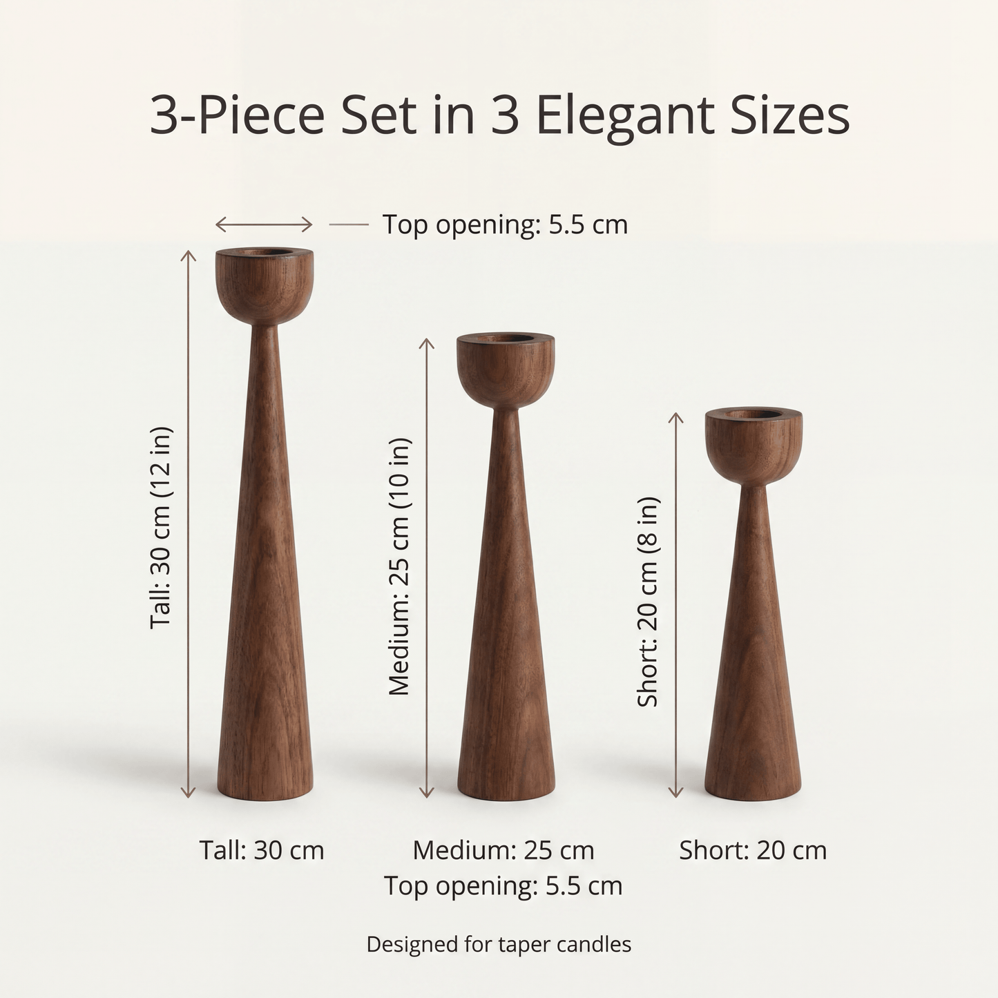 Luma 3-Piece Candle Holder Set