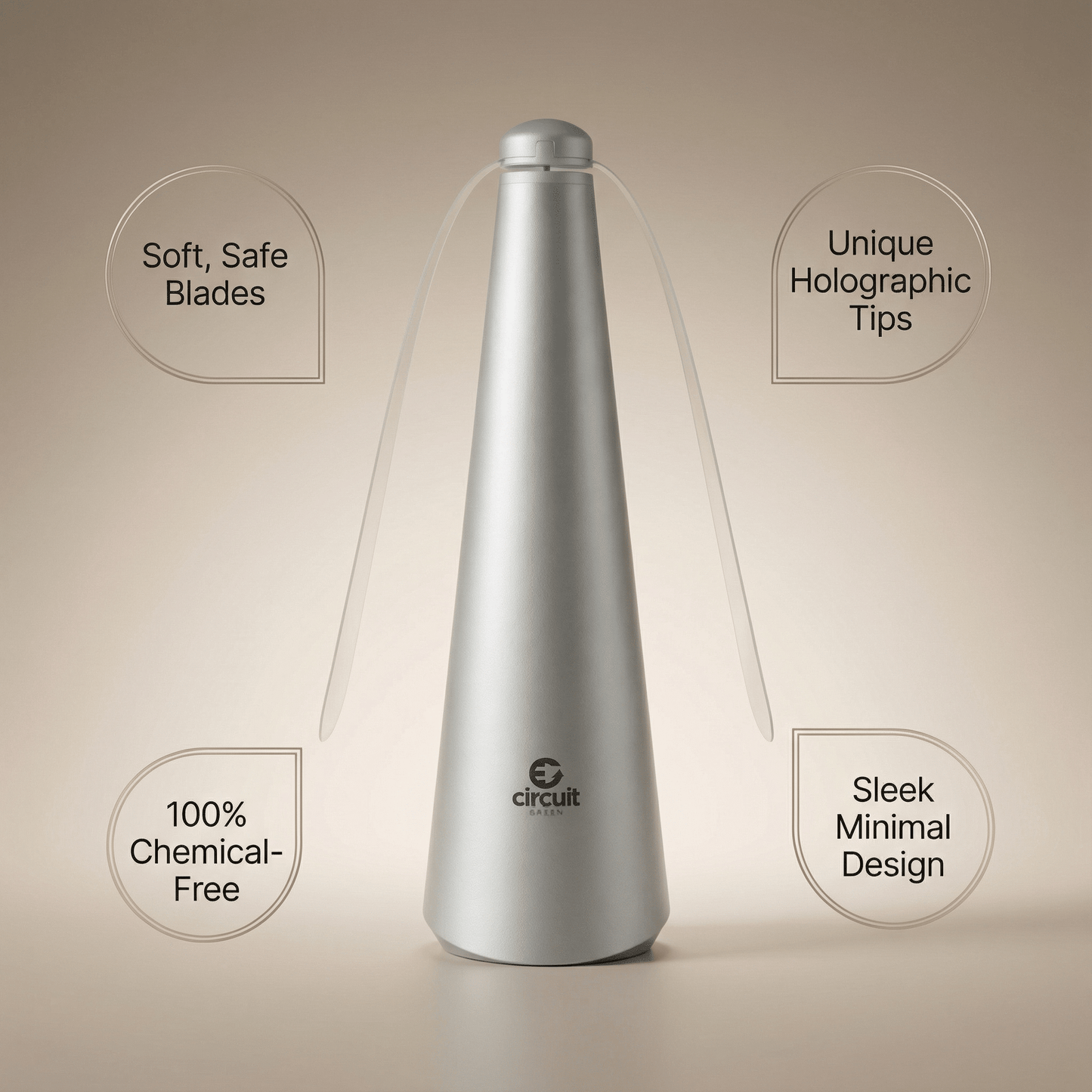 Breeze Fly Fan silver detail [silver]